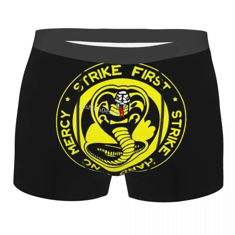 

Cobra Kai Amanda TV Strike First Underpants Homme Panties Men's Underwear Ventilate Shorts Boxer Briefs