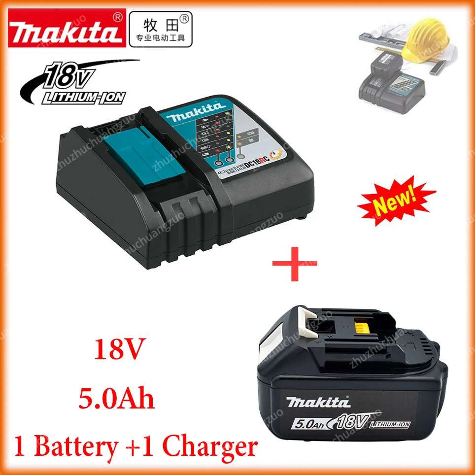 

Makita Charger 14.4V 18V Original DC18RC Battery Charger Makita 5000mAh 6000mAh Bl1830 Bl1430 BL1860 BL1890 Tool Power Charger