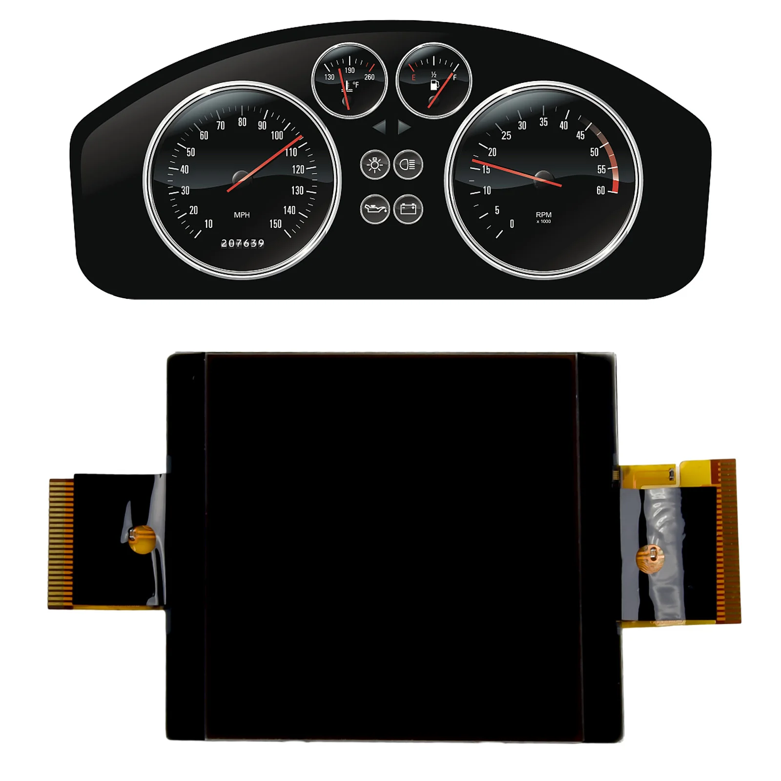 Screen Display 74*86mm A1645404047 A2519005900 Accessories Instrument Cluster Replacement For Mercedes ML W164
Screen Display 74*86mm A1645404047 A2519005900 Accessories Instrument Cluster Replacement For Mercedes ML W164