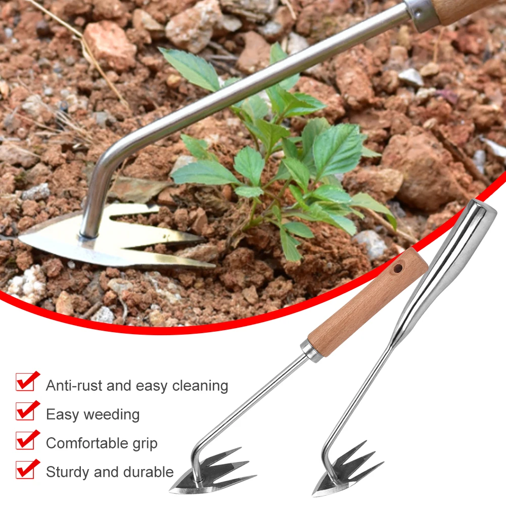 Universal Stainless Steel Weeding Rake Harrow Handheld Steel Weeding Hoe Hand Weeding Removal Puller Household Gardening Tools
Universal Stainless Steel Weeding Rake Harrow Handheld Steel Weeding Hoe Hand Weeding Removal Puller Household Gardening Tools