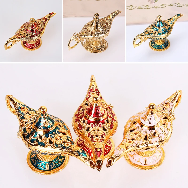 Home Decoration European Style Exquisite Crafts Zinc Alloy Creative Props Gift Wishing Aladdin Lamp Sculptures And Figurines
Home Decoration European Style Exquisite Crafts Zinc Alloy Creative Props Gift Wishing Aladdin Lamp Sculptures And Figurines