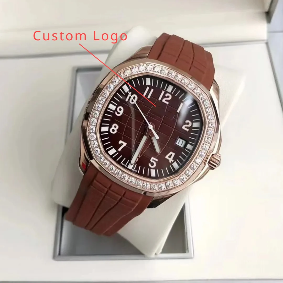 

Luxury Men's Watch Automatic Movement Women's Watch with Diamond 40mm stainless steel fashion rubber strap Sports Men's watch