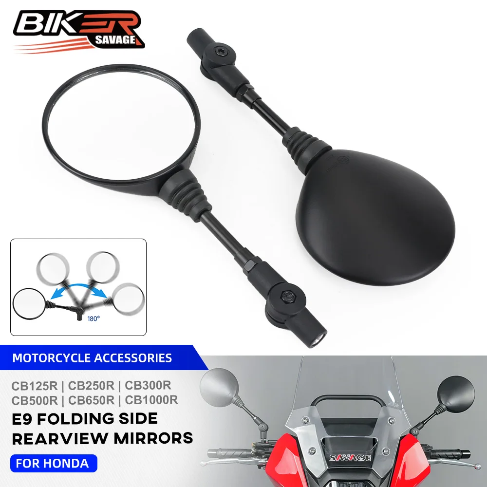 E9 Motorcycle Side Rearview Mirror For Honda CB 125 250 300 500 650 R/F Hornet 500 600 750 1000 NX500 NC700 NC750 S/X 2007-2024
E9 Motorcycle Side Rearview Mirror For Honda CB 125 250 300 500 650 R/F Hornet 500 600 750 1000 NX500 NC700 NC750 S/X 2007-2024