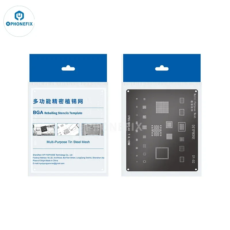 PHONEFIX 0.15MM Silver BGA Reballing Stencil EMMC/EMCP/UFS/UMCP/LPDDR/NAND/PCIE Universal Planting Tin for Repair Mobile Phone
PHONEFIX 0.15MM Silver BGA Reballing Stencil EMMC/EMCP/UFS/UMCP/LPDDR/NAND/PCIE Universal Planting Tin for Repair Mobile Phone