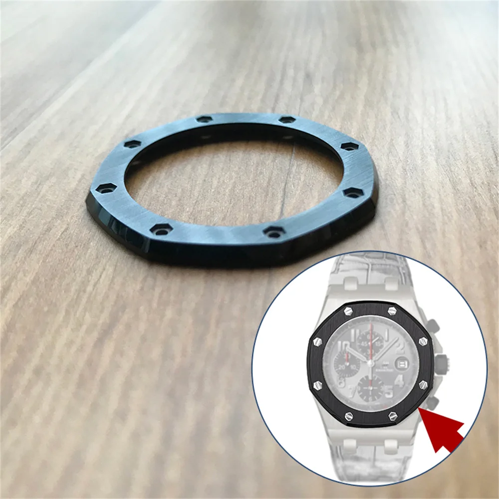 

brushed ceramic watch bezel inserts for AP Audemars Piguet ROO Royal Oak Offshore 42mm 26470so watch