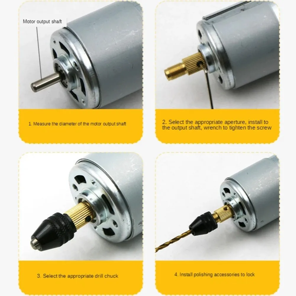 High Quality Copper Drill Chuck Shaft Gold M3 Screw Useful 23.5mm Length Clamp Connecting Drill M8-2/2.3/3.17/5mm
High Quality Copper Drill Chuck Shaft Gold M3 Screw Useful 23.5mm Length Clamp Connecting Drill M8-2/2.3/3.17/5mm