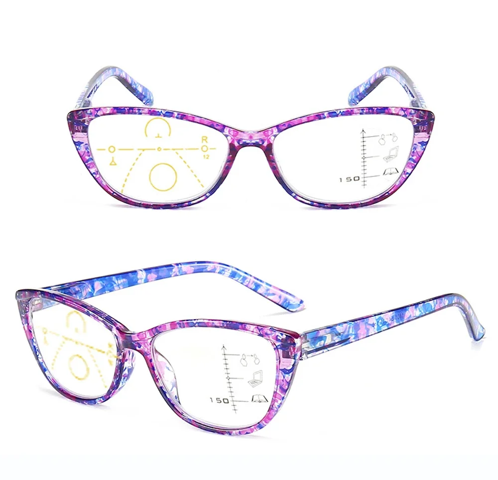 Cat Eye Progressive Multifocus Ultralight Reading Glasses Women High Quality Spring Hinges Anti Blu Ray Fashion 1 2 3 to 4
Cat Eye Progressive Multifocus Ultralight Reading Glasses Women High Quality Spring Hinges Anti Blu Ray Fashion 1 2 3 to 4