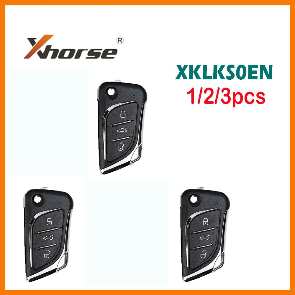 

1/2/3pcs Xhorse XKLKS0EN Universal Car Remote Key 3 Button Wire Remote Key for VVDI Mini Key Tool VVDI2 Car Keys English Version