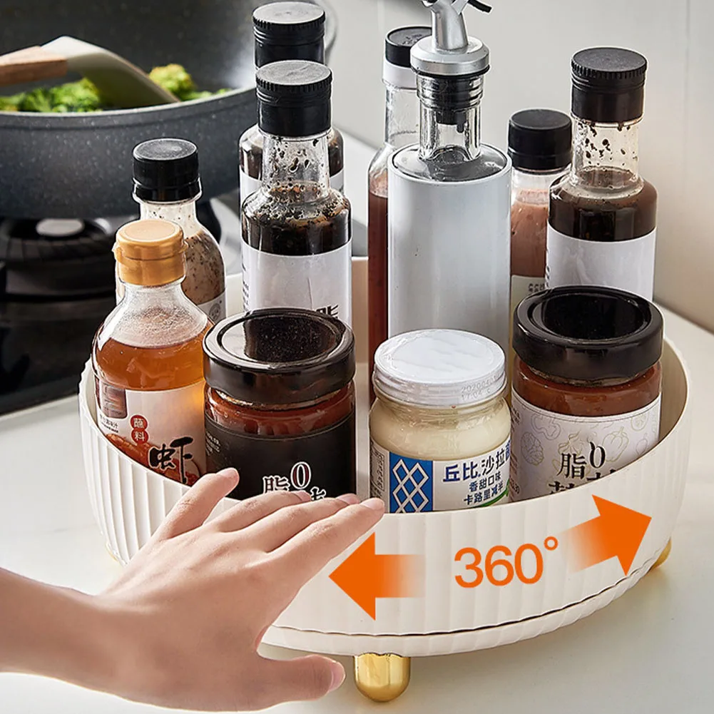 Cosmetics Cupboard Organizer Kitchen Condiment Home Cosmetics Shelf Rotating Spice Rack Light Luxury Storage Box Tray
Cosmetics Cupboard Organizer Kitchen Condiment Home Cosmetics Shelf Rotating Spice Rack Light Luxury Storage Box Tray