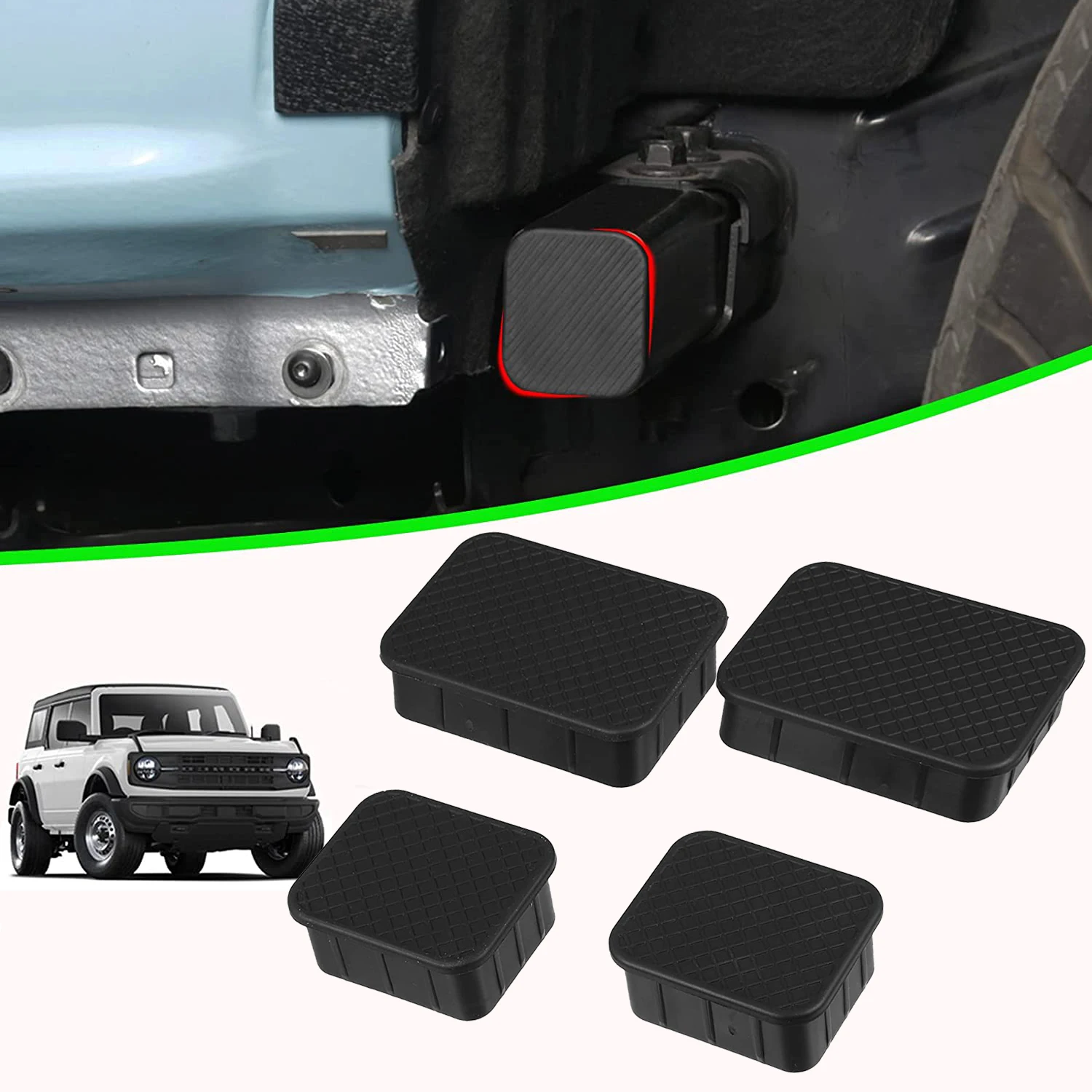 4Pcs Front Axle Plug For Ford Bronco 2021-2023 Rubber Stopper Cover Plug Crash Bar End Cap
4Pcs Front Axle Plug For Ford Bronco 2021-2023 Rubber Stopper Cover Plug Crash Bar End Cap