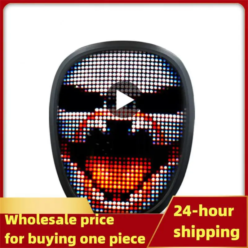 Plastic Atmosphere Mask Built-in Battery Led Glowing Mask Cosplay Costume Masques For Carnival Party 5v/1a Programmable Mask
Plastic Atmosphere Mask Built-in Battery Led Glowing Mask Cosplay Costume Masques For Carnival Party 5v/1a Programmable Mask