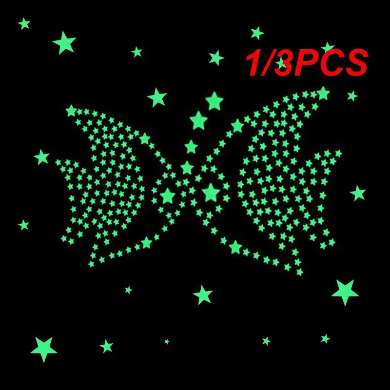 

1/3PCS Fluorescent Colorful Luminous Effect Decorative Create A Magical Atmosphere Fun Decorative Night Sky Stickers