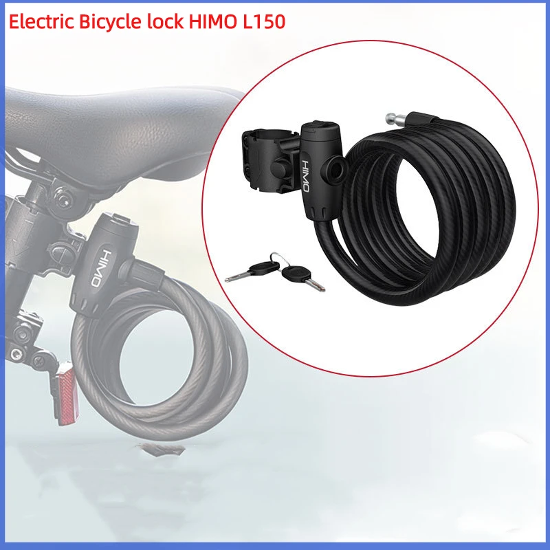 Оригинальный электрический велосипедный замок HIMO L150, портативный складной замок с кабелем для himo c26 z20 c30 himo c20 e bike Lockstitch
Оригинальный электрический велосипедный замок HIMO L150, портативный складной замок с кабелем для himo c26 z20 c30 himo c20 e bike Lockstitch