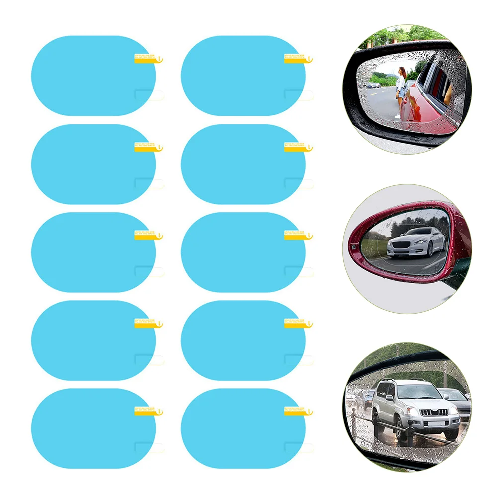

5 Pairs Anti-fog Mirror Film Rearview Car The Pet Side Rain Guard Auto Rainproof