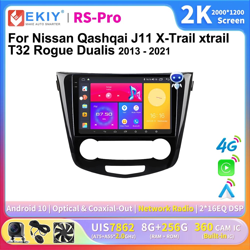 EKIY 2K Screen CarPlay Radio For Nissan Qashqai J11 X-Trail xtrail T32 Rogue Dualis 2013-2021 Android Auto Car Multimedia GPS
EKIY 2K Screen CarPlay Radio For Nissan Qashqai J11 X-Trail xtrail T32 Rogue Dualis 2013-2021 Android Auto Car Multimedia GPS