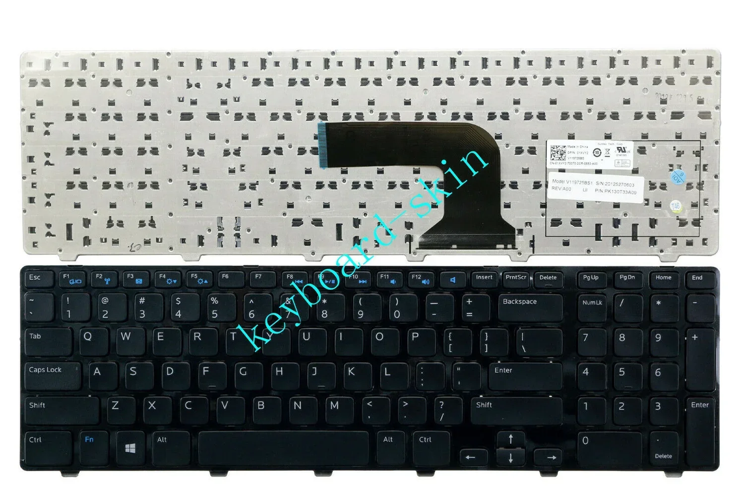 New US Keyboard non-Backlit for Dell MP-10J73US-698 PK130T32A00 0JJNFF 01XVY2 PK130T31A00 V119725BS1 PK130T33A00 PK130T33A09
New US Keyboard non-Backlit for Dell MP-10J73US-698 PK130T32A00 0JJNFF 01XVY2 PK130T31A00 V119725BS1 PK130T33A00 PK130T33A09