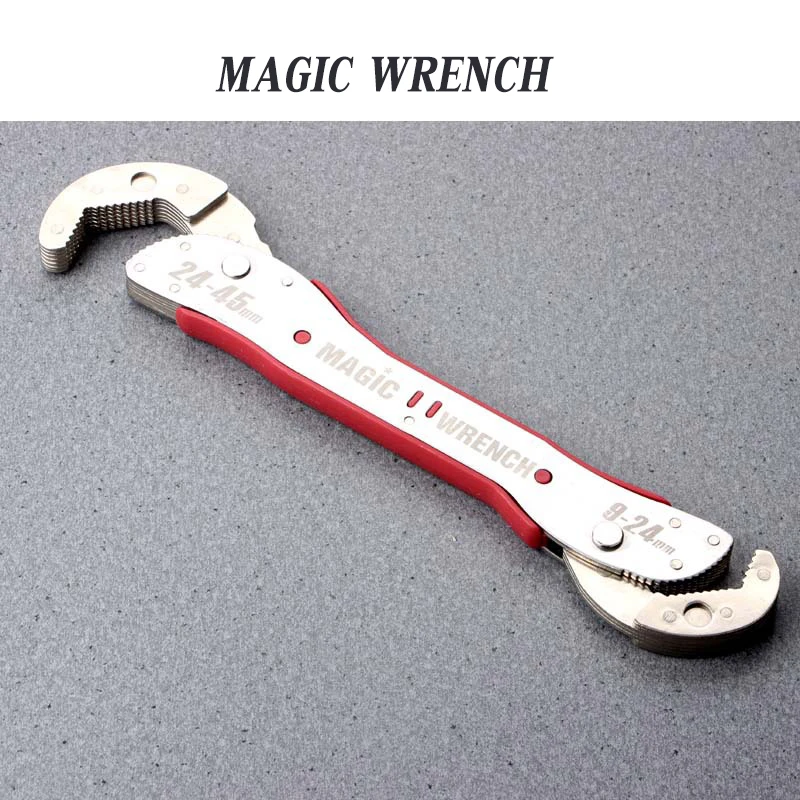 

Adjustable Magic Wrench 9-45mm Multi-function Purpose Spanner Tools Universal Wrench Pipe Home Hand Repair Tool Quick Snap