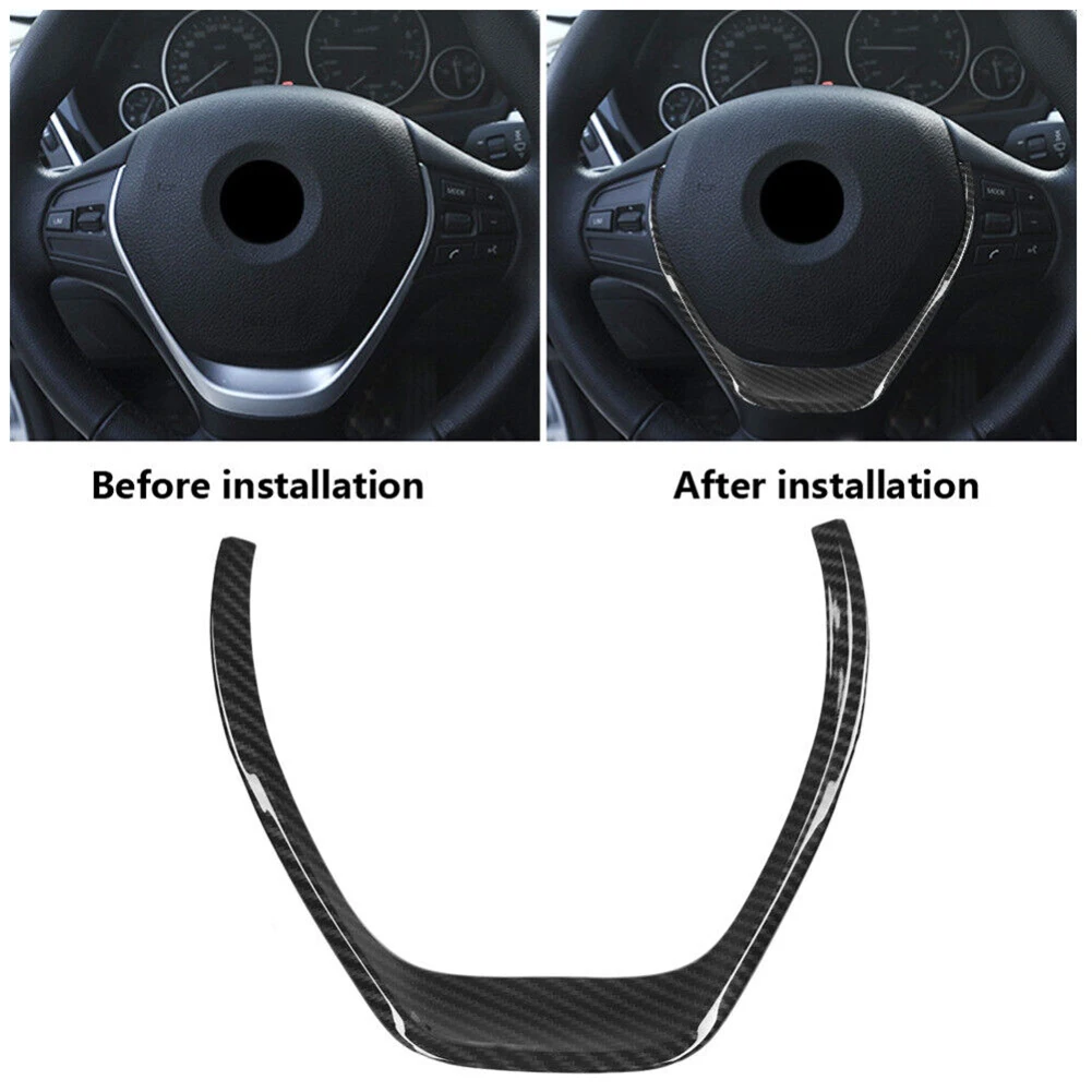 1x Carbon Fiber Style Car Steering Wheel Trim Cover For BMW 1 3 Series F20 F30 F34 3GT 2012-2016 ABS Auto Interior Mouldings
1x Carbon Fiber Style Car Steering Wheel Trim Cover For BMW 1 3 Series F20 F30 F34 3GT 2012-2016 ABS Auto Interior Mouldings