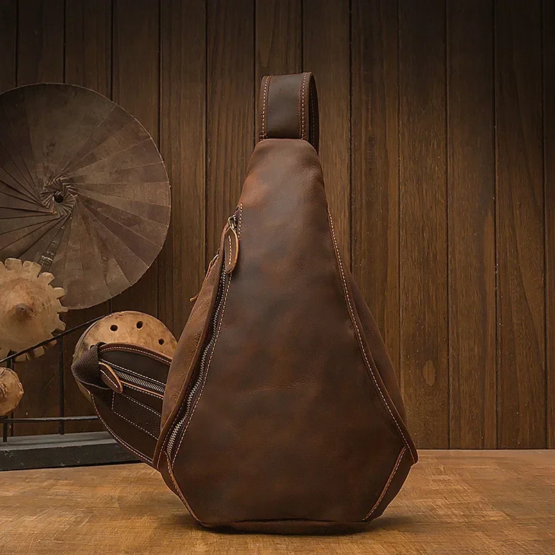 Bag Bag Anti-Thief Shoulder Sling Daypack Vintage Chest Hiking Cowhide Male Genuine Bags Travel Leather Crossbody Luufan Chest
Bag Bag Anti-Thief Shoulder Sling Daypack Vintage Chest Hiking Cowhide Male Genuine Bags Travel Leather Crossbody Luufan Chest