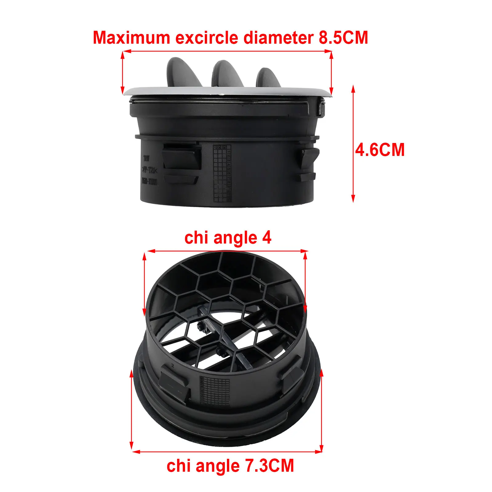 Car Air Vent Air Vent Car Accessories Instrument Panel Air Conditioner Vent Triple Air Vent Blade Black Plastic
Car Air Vent Air Vent Car Accessories Instrument Panel Air Conditioner Vent Triple Air Vent Blade Black Plastic