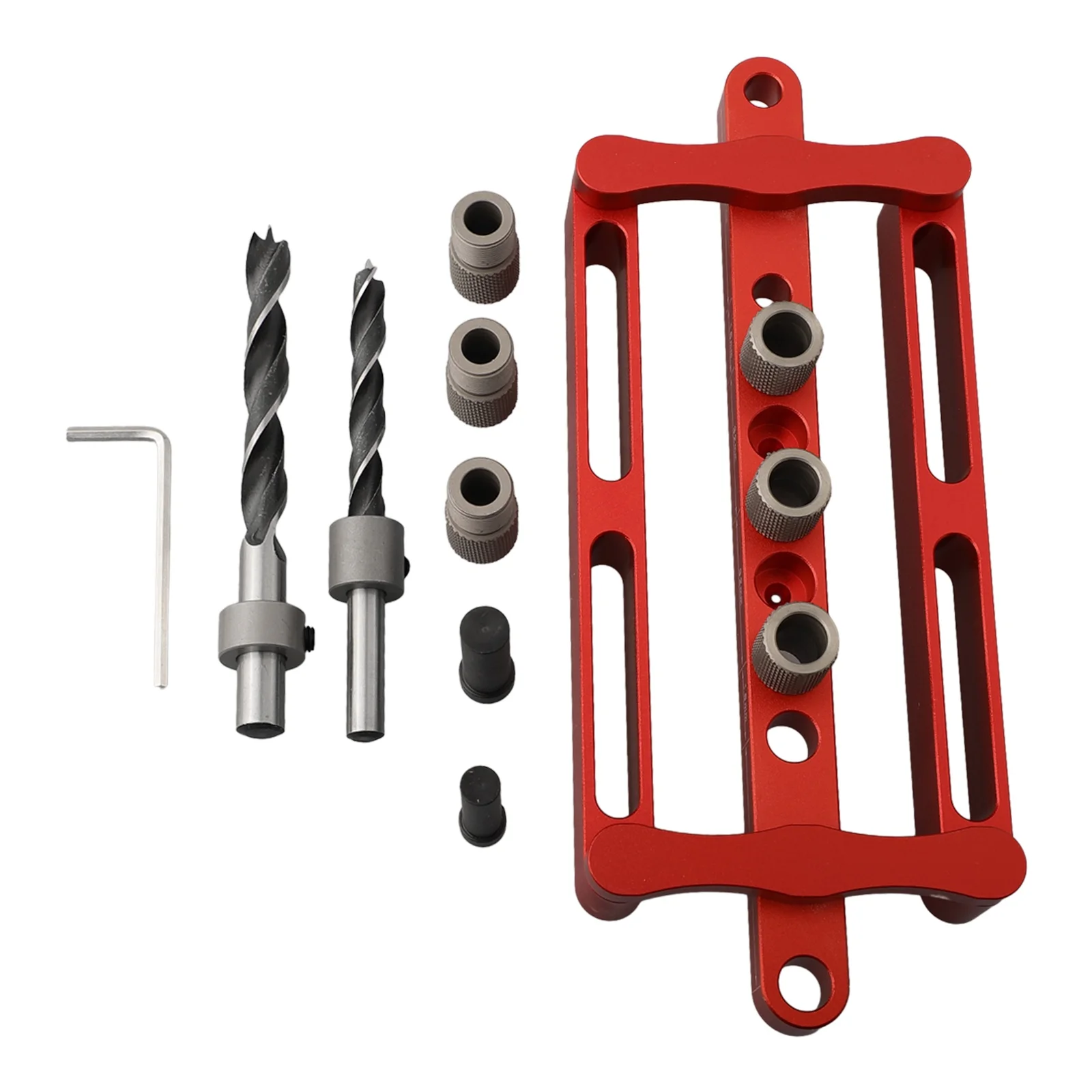 Doweling Jig Pocket Hole Jig Borehole Distance Anodizing Treatment Punch Positioner Rust Resistant Wear Resistant
Doweling Jig Pocket Hole Jig Borehole Distance Anodizing Treatment Punch Positioner Rust Resistant Wear Resistant