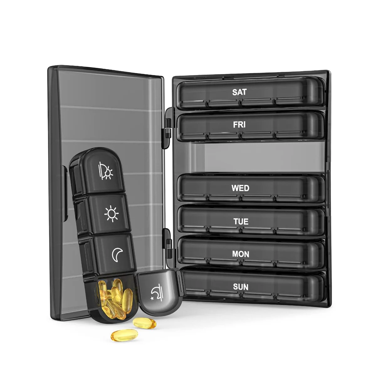 Еженедельно 4-в день, ежедневная коробка для таблеток 7 дней, портативная для путешествий, стандартная таблетка
Еженедельно 4-в день, ежедневная коробка для таблеток 7 дней, портативная для путешествий, стандартная таблетка