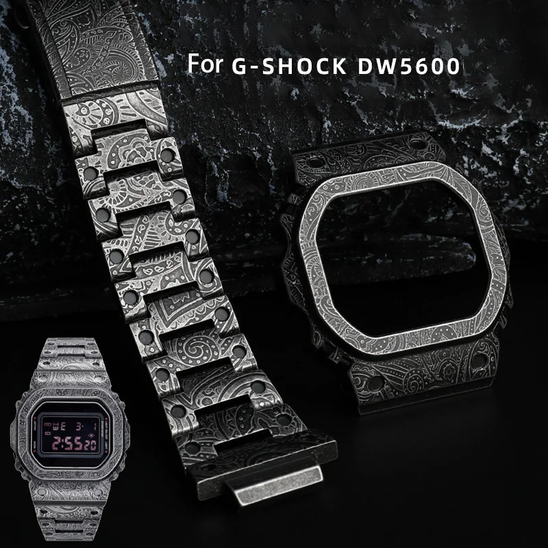 For DW-5610 DW5600 GMW-B5000 Set Metal Bezel Watch band 316 Stainless Steel Case Strap With Tool Modification Retro Band Retro
For DW-5610 DW5600 GMW-B5000 Set Metal Bezel Watch band 316 Stainless Steel Case Strap With Tool Modification Retro Band Retro