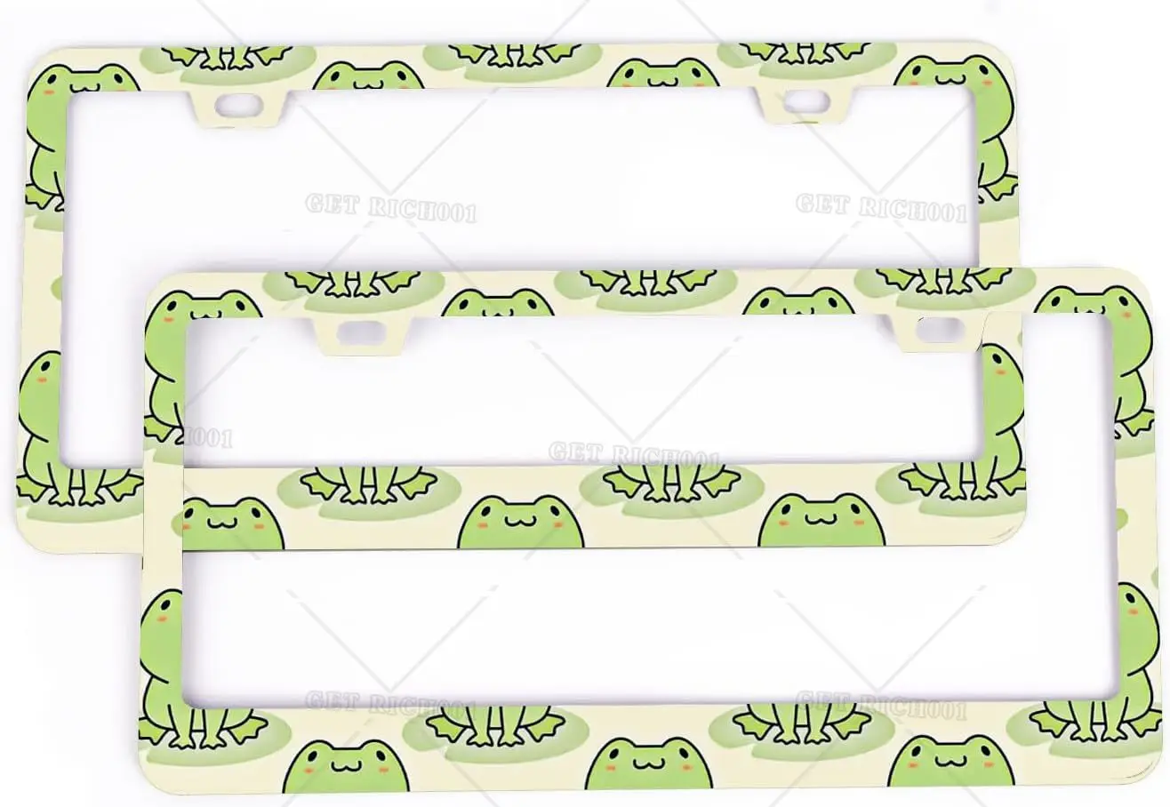 Green Frog License Plate Frames 2 Sets Cute Frogs Car Tag Cover with Holes and Screws Aluminum Animals Cartoon Car Decorative
Green Frog License Plate Frames 2 Sets Cute Frogs Car Tag Cover with Holes and Screws Aluminum Animals Cartoon Car Decorative