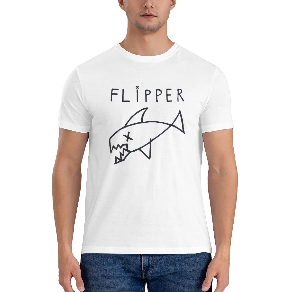 Футболка Flipper с изображением рыбы, Милая футболка с рок музыкальной группой, футболка с коротким рукавом в уличном стиле, летняя хлопковая Удобная футболка
Футболка Flipper с изображением рыбы, Милая футболка с рок музыкальной группой, футболка с коротким рукавом в уличном стиле, летняя хлопковая Удобная футболка