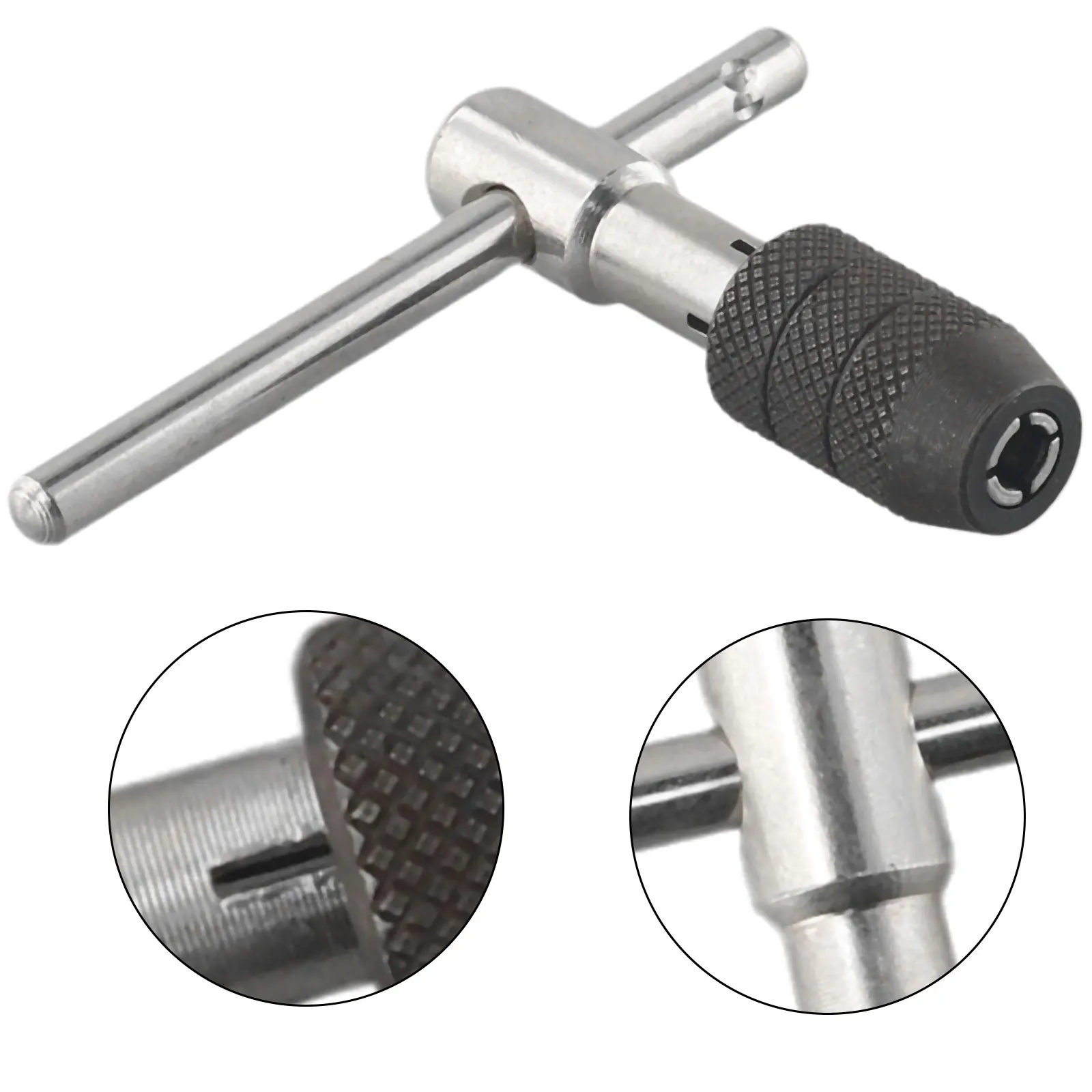 Adjustable T Type Tap Wrench Hand Tapping Tool Screw Thread Tap Holder M3-M6(1/8-1/4) M5-M8(3/16-5/16) M6-M12(1/4-7/16)
Adjustable T Type Tap Wrench Hand Tapping Tool Screw Thread Tap Holder M3-M6(1/8-1/4) M5-M8(3/16-5/16) M6-M12(1/4-7/16)