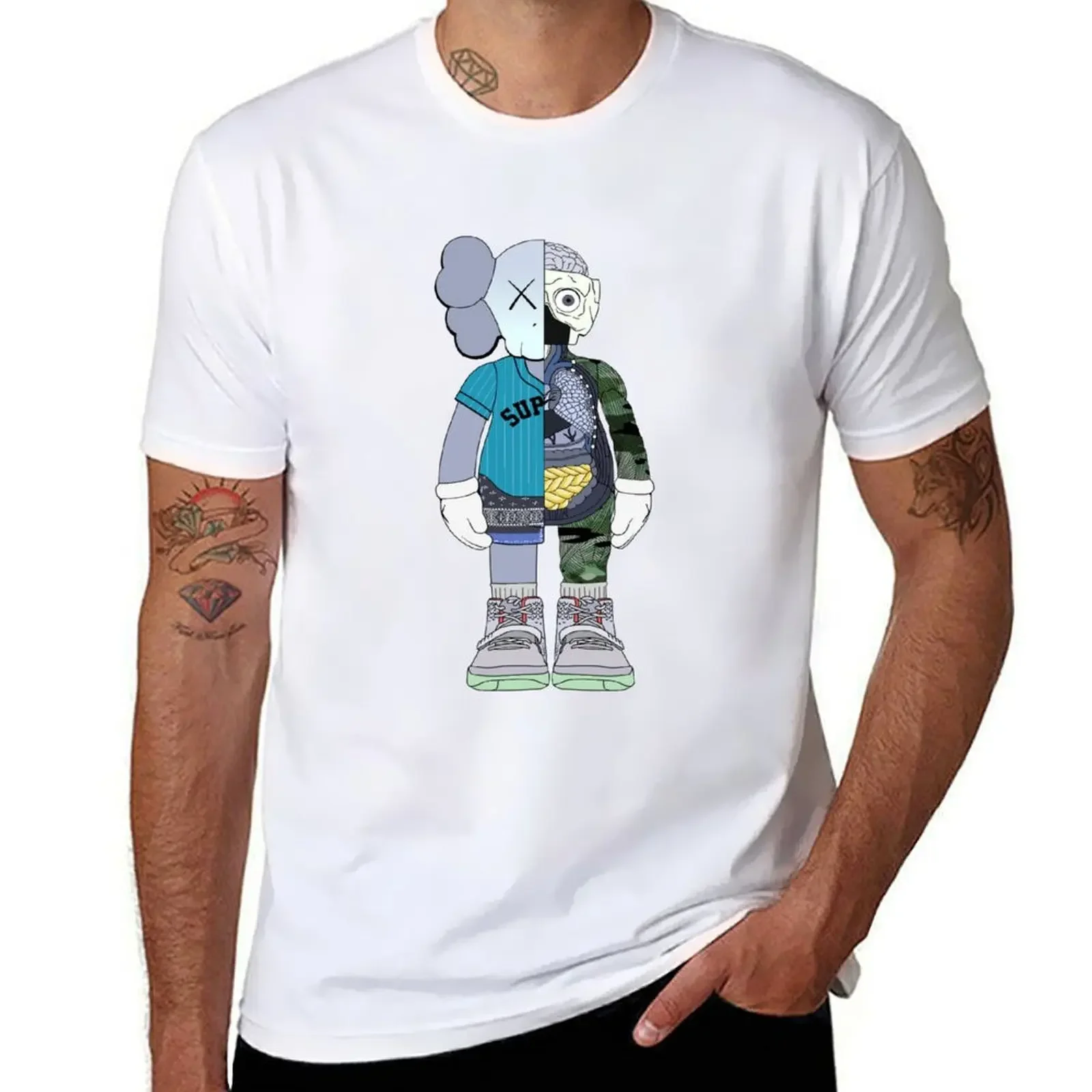 Blouse t shirts for men graphic half robot T-shirt plus sizes tops oversized t shirt harajuku men clothing
Blouse t shirts for men graphic half robot T-shirt plus sizes tops oversized t shirt harajuku men clothing