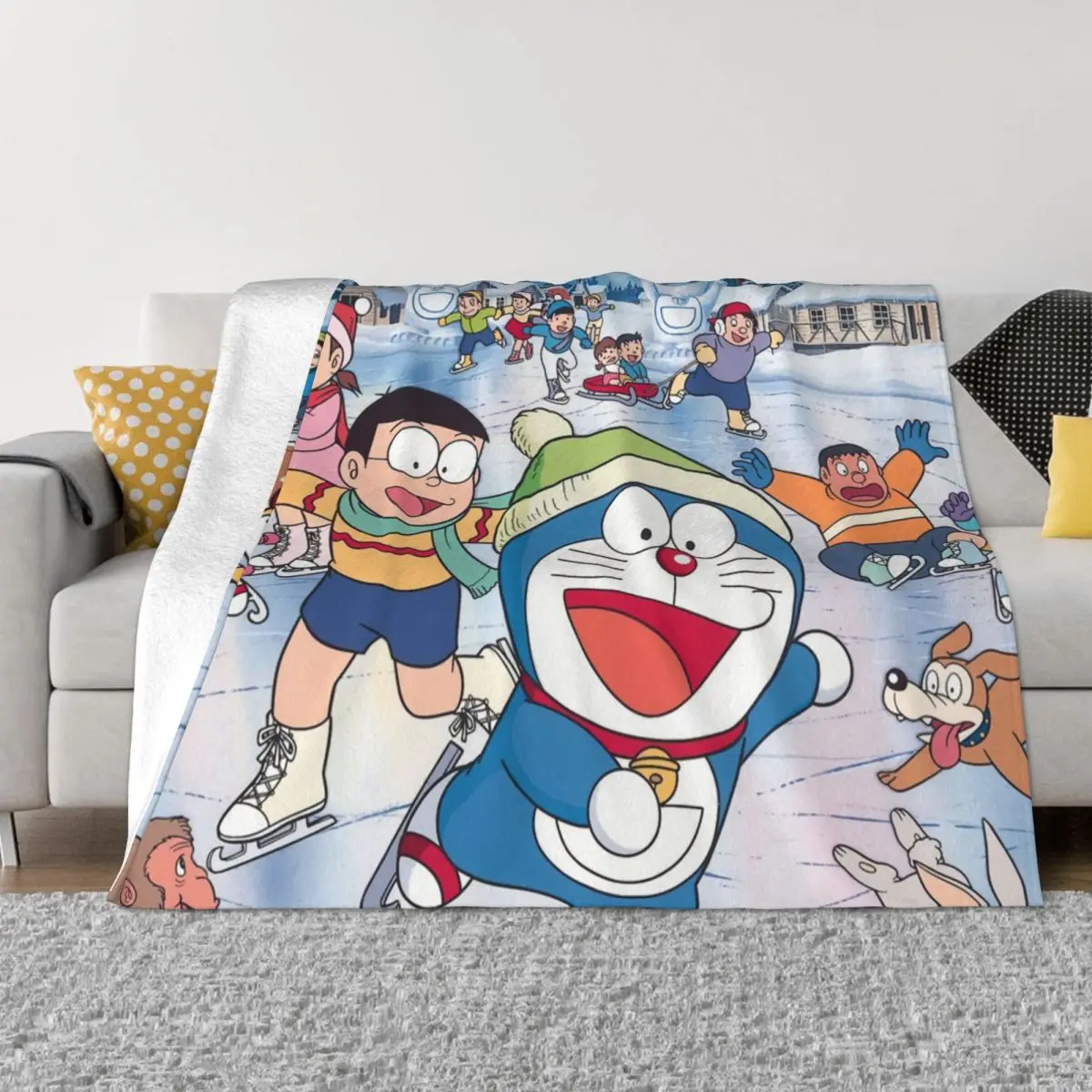 Doraemon Anime Doraon Douraeman Blanket Winter Warmth Flannel Fleece Throw Blankets for Easy Care Machine Room Decor
Doraemon Anime Doraon Douraeman Blanket Winter Warmth Flannel Fleece Throw Blankets for Easy Care Machine Room Decor