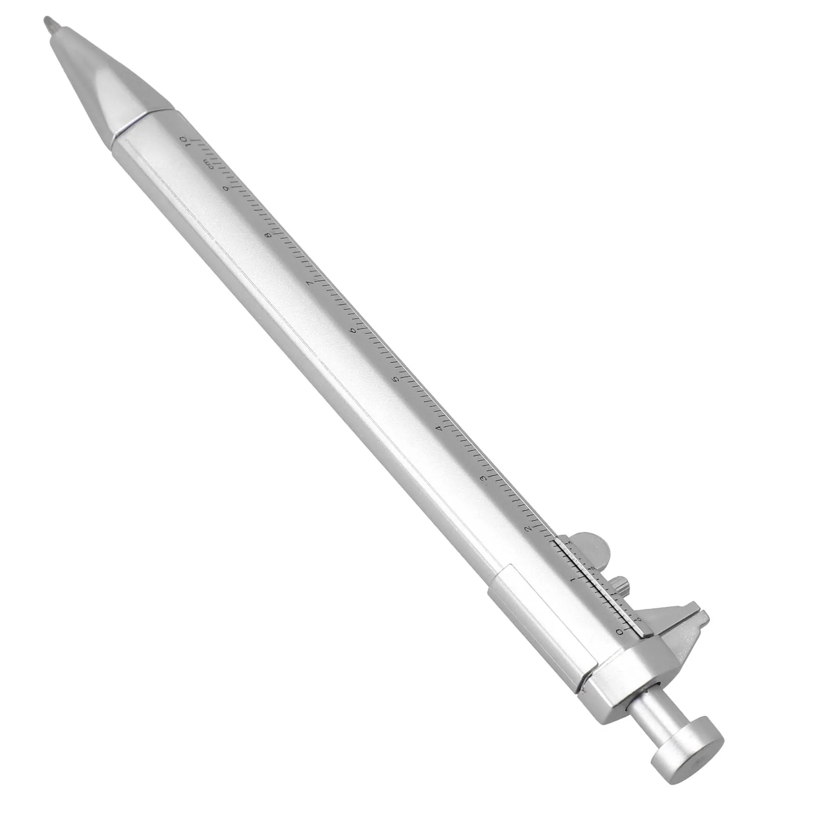 New Multi-function Vernier Caliper Ballpoint Pen 1pc Silver Plastic Office Surveying And Mapping Stationery Scale 100mm
New Multi-function Vernier Caliper Ballpoint Pen 1pc Silver Plastic Office Surveying And Mapping Stationery Scale 100mm