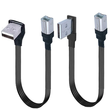 USB 2.0 각도 90 ° USB B 커넥터, 프린터 전원 케이블, 하드 드라이브 박스 스캐너, 익스텐션 전원 케이블 라인, 블랙 3m, 0.5 m, 2m