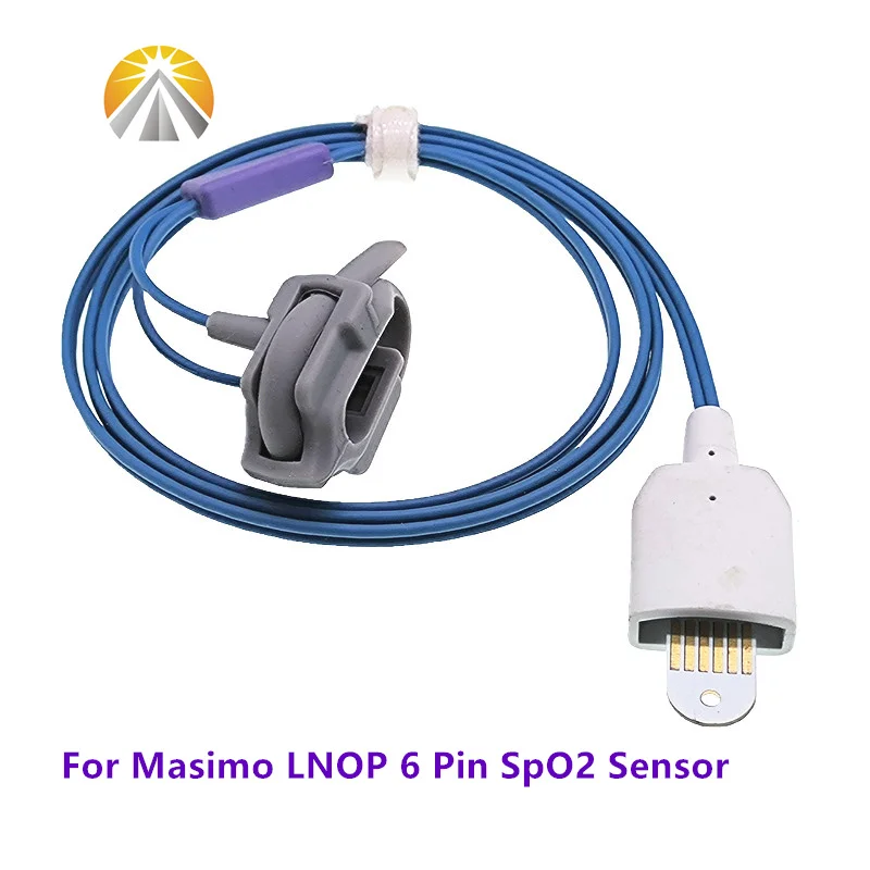 

SpO2 Sensor For Masimo Redical 6 Pin 1269 LNOP DCI DCIP 0.9 Meter Neonatal Child Pediatric Adult Type Pulse Rate Probe