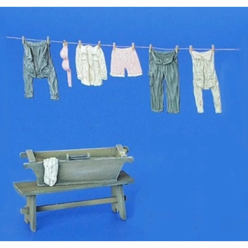 1/35 Die-cast Resin Character Model Assembly Kit, Scene Resin Drying Clothes, Laundry Tub and Bench Not Painted
1/35 Die-cast Resin Character Model Assembly Kit, Scene Resin Drying Clothes, Laundry Tub and Bench Not Painted