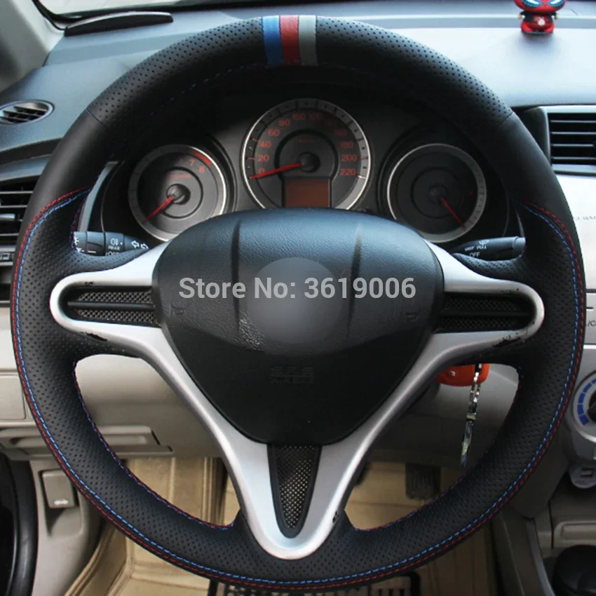 For Honda Fit 2009-2013 City Hand-stitched Anti-Slip Black Leather Blue Red Gray Marker DIY Steering Wheel Cover
For Honda Fit 2009-2013 City Hand-stitched Anti-Slip Black Leather Blue Red Gray Marker DIY Steering Wheel Cover