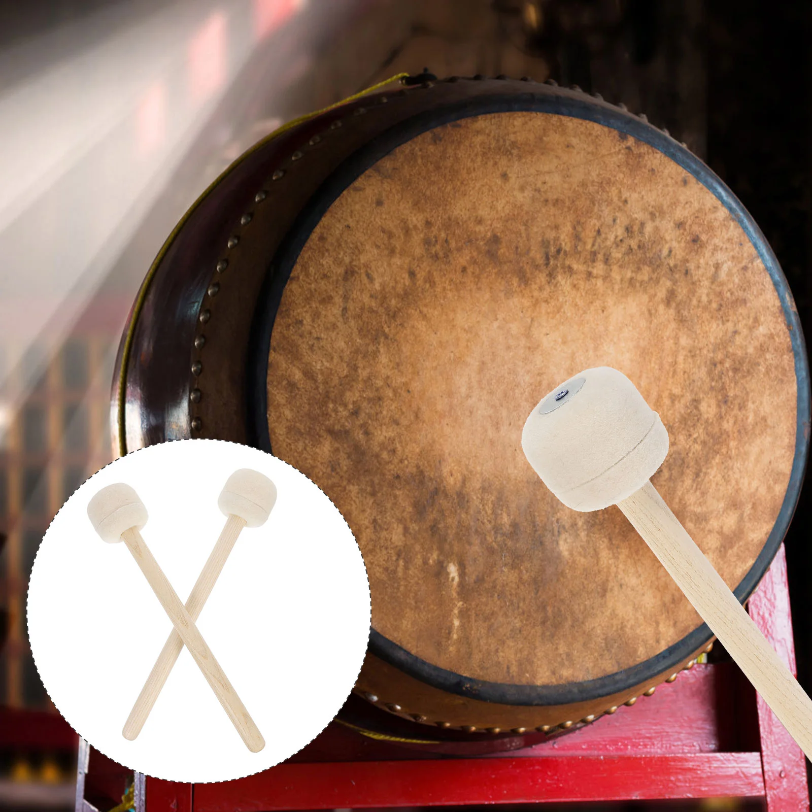 Drum Mallets Sticks Drum Sticks Solid Wood Handle Head Drum Stick with Wood Handle Musical Instrument Accessories Saucers
Drum Mallets Sticks Drum Sticks Solid Wood Handle Head Drum Stick with Wood Handle Musical Instrument Accessories Saucers