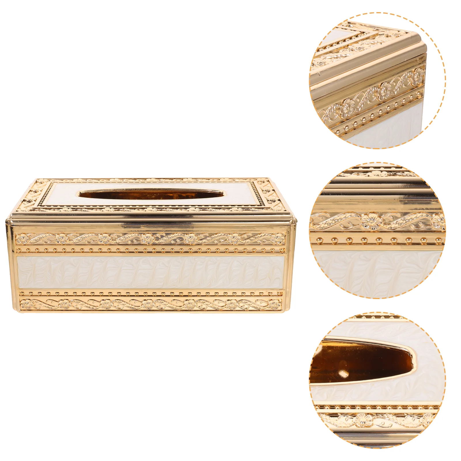 Inlaid Gold Jade Tissue Box Case Paper Towels Acrylic Holder Tabletop Decor Restaurant Napkin Organizer for KTV Work Desk
Inlaid Gold Jade Tissue Box Case Paper Towels Acrylic Holder Tabletop Decor Restaurant Napkin Organizer for KTV Work Desk