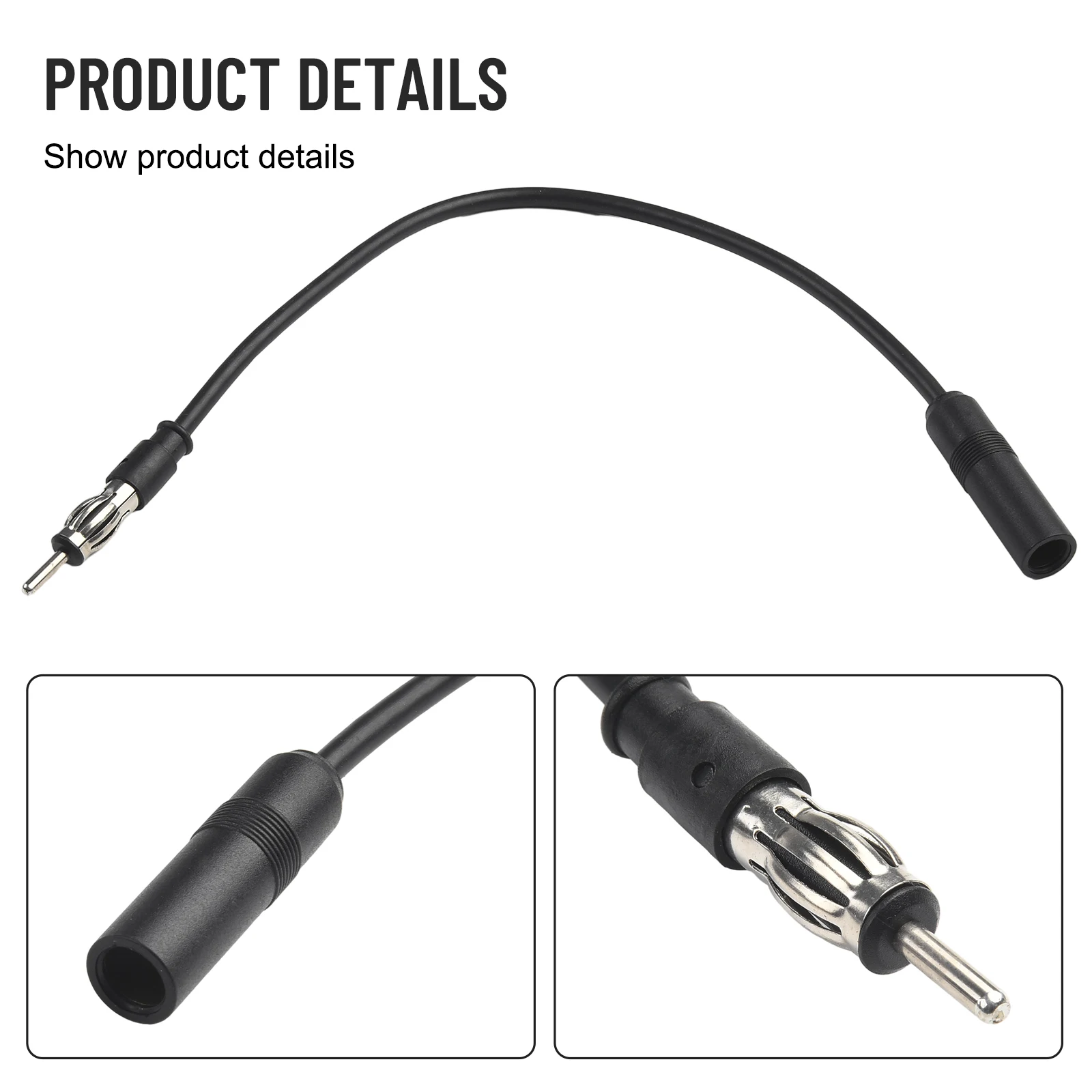 Car Radio Antenna Extension Cable 30cm Car FM Radio Antenna Extension Cable Antenna Standard Interface Conversion Cable
Car Radio Antenna Extension Cable 30cm Car FM Radio Antenna Extension Cable Antenna Standard Interface Conversion Cable