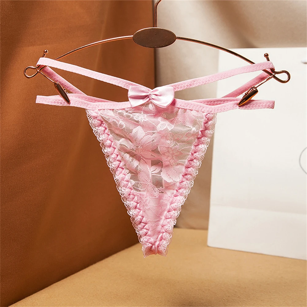 Women Sheer Lace Thongs Mini G-string Bow Underwear Ladies See Through Underpants Erotic Panties Soft Lingerie Hollow Out Briefs
Women Sheer Lace Thongs Mini G-string Bow Underwear Ladies See Through Underpants Erotic Panties Soft Lingerie Hollow Out Briefs