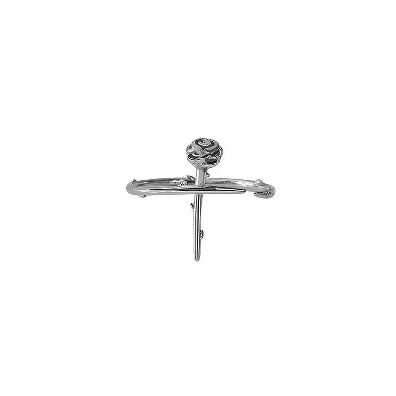925 silver ring female cold wind rose ring ins does not fade index finger ring high-end niche design
925 silver ring female cold wind rose ring ins does not fade index finger ring high-end niche design