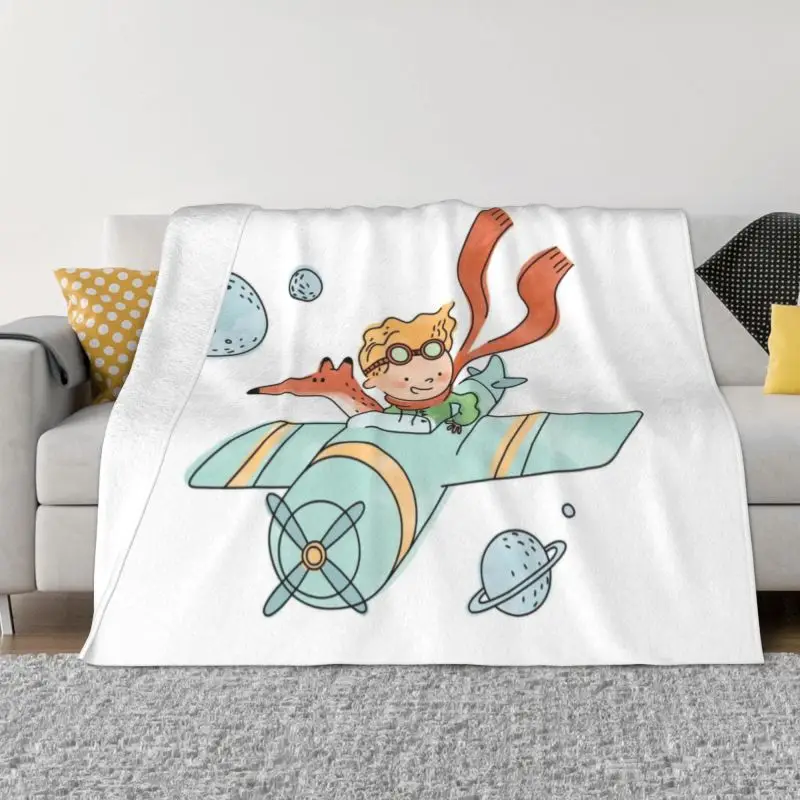 

Одеяло Фланелевое ультра-мягкое, флисовое теплое покрывало с изображением французского аниме, для кровати, путешествий, дивана