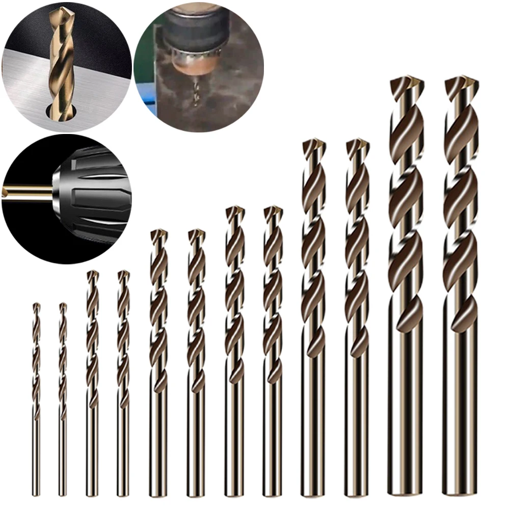 12pcs 1-3.5mm HSS M35 Cobalt Coated Drill Bit Set Auger Core Drill Bit For Wood/Metal Drilling Hole Cutter Power Tools
12pcs 1-3.5mm HSS M35 Cobalt Coated Drill Bit Set Auger Core Drill Bit For Wood/Metal Drilling Hole Cutter Power Tools