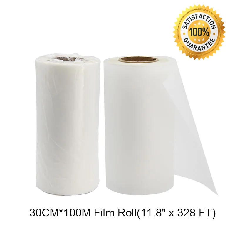 

DTF Transfer Film - 11.8" X 328 FT Double-Sided Matte Hot Peel and Cold Peel For DYI Direct Print On T-Shirts Textile