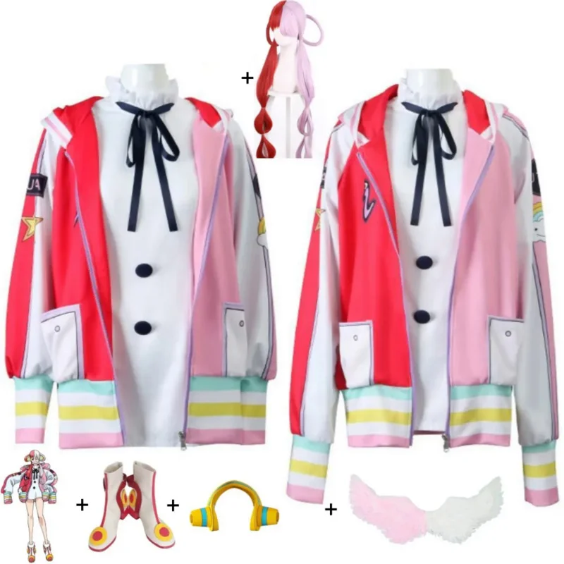 Anime Uta Theatre Version Movie Film Red Daughter Of Shanks Cosplay Costume Wig Wings Shoes Headphone Adult Child Halloween Suit
Anime Uta Theatre Version Movie Film Red Daughter Of Shanks Cosplay Costume Wig Wings Shoes Headphone Adult Child Halloween Suit