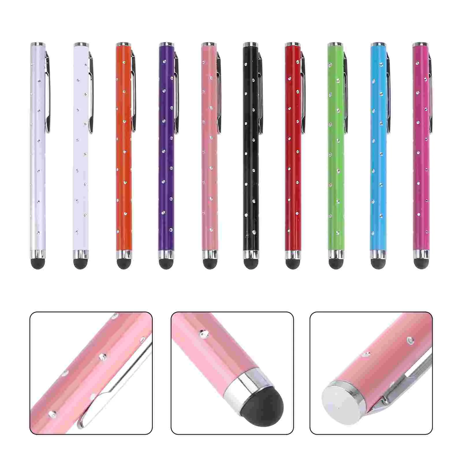 

10 pcs All Stars Design Capacitive Stylus Screen Touch Pen for Mobile Phone Tablet Use