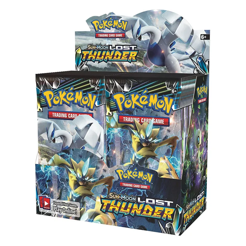 324PCS English Cards Pokemon TCG: Sun & Moon Lost Thunder Booster Box Trading Card Game Toy
324PCS English Cards Pokemon TCG: Sun & Moon Lost Thunder Booster Box Trading Card Game Toy