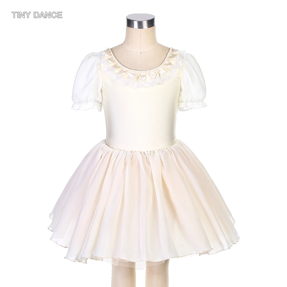 

Short Sleeves Romantic Tutu Skirts Girls Ballet Dancing Leotard Dress Ballerina Dancewear Puffy Tutus Theater Costumes 22115