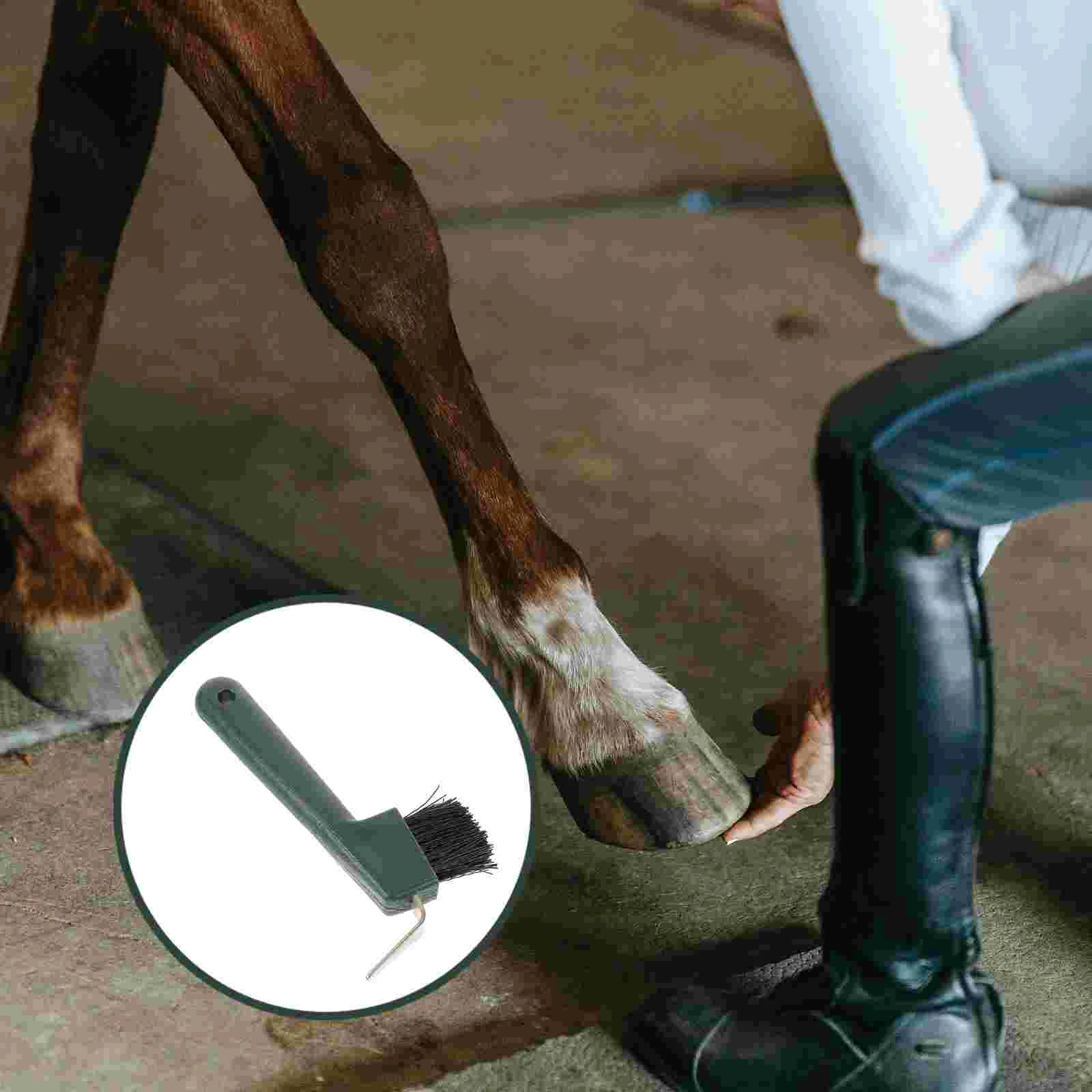 Plastic Horse Hoof Pick Brush Grip Hoof Pick Handle Cleaning Brush Horseshoe Grooming Tool Portable Hoof Pick Horse
Plastic Horse Hoof Pick Brush Grip Hoof Pick Handle Cleaning Brush Horseshoe Grooming Tool Portable Hoof Pick Horse